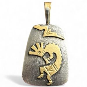 C Vintage Kokopelli Sterling Pendant